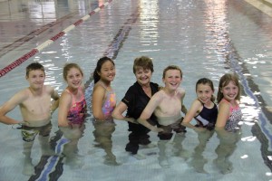 Elaine with prov kids